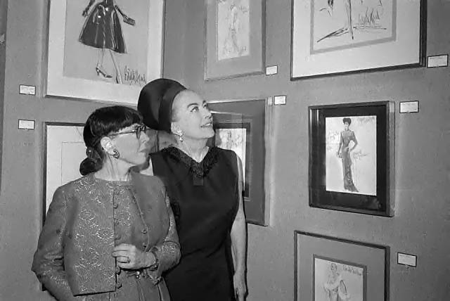 January 14 or 15, 1969. With designer Edith Head.