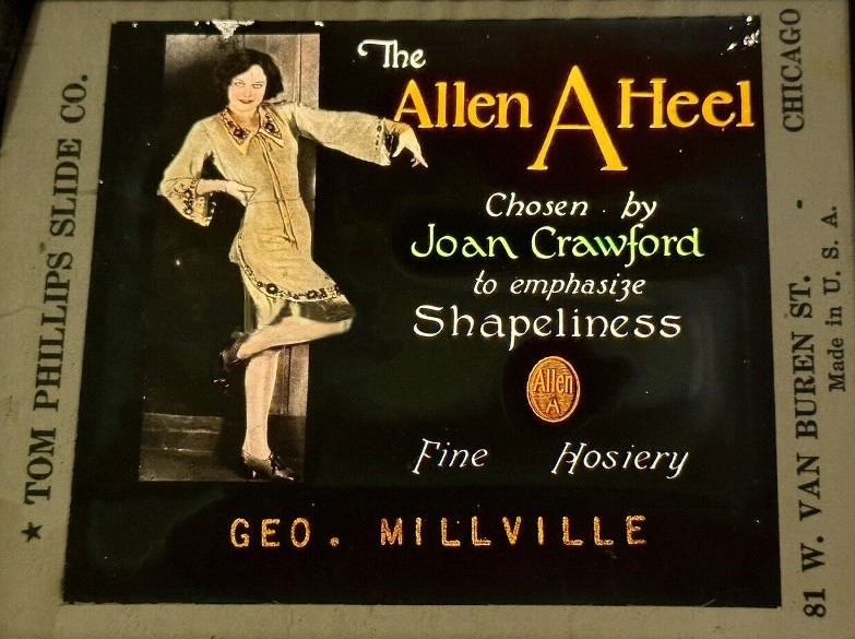 1928 Allen-A glass slide.