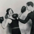 1927. With trainer (later actor) Gene Alsace.