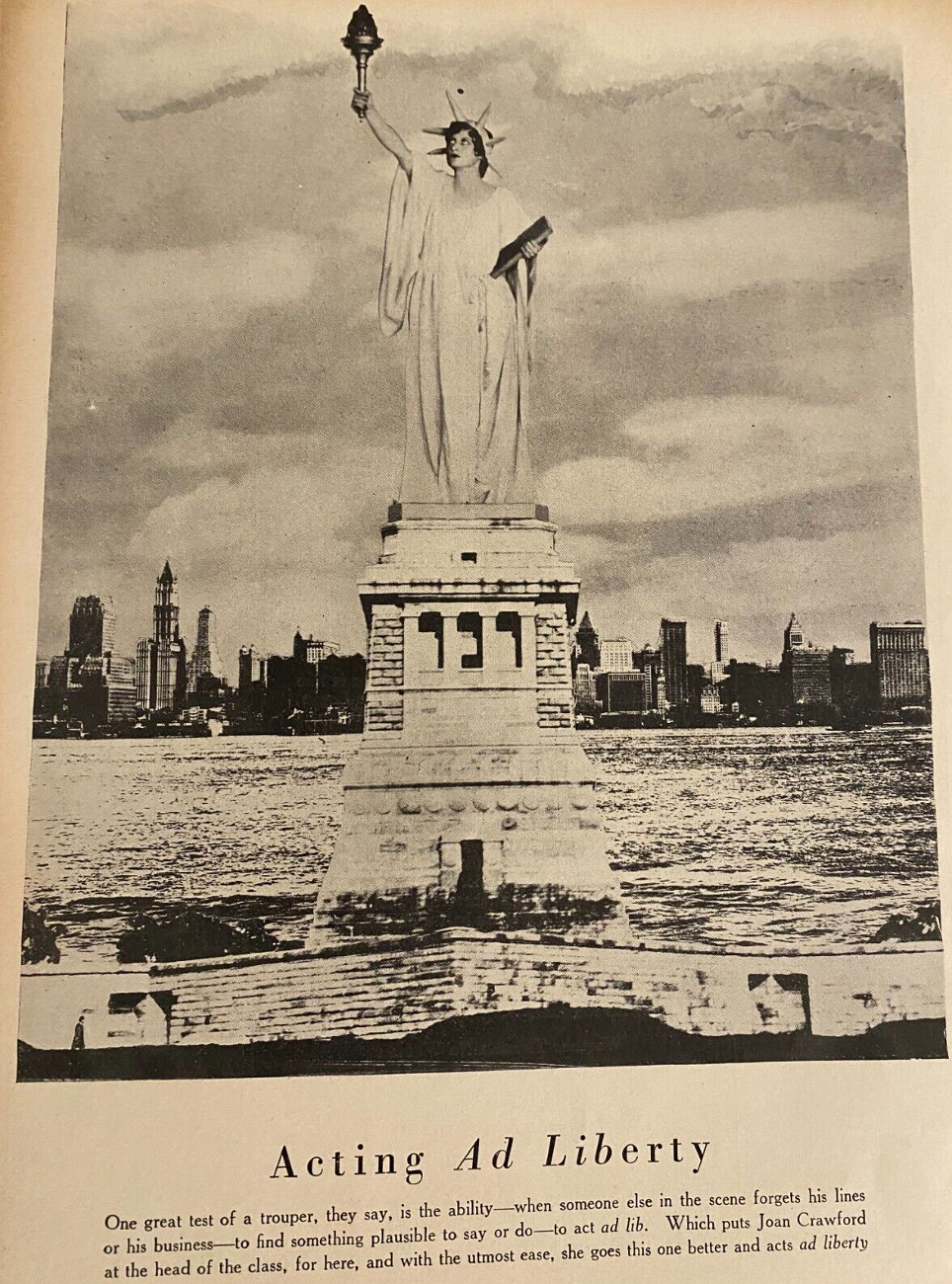 1928 liberty photo in artwork for unknown magazine.