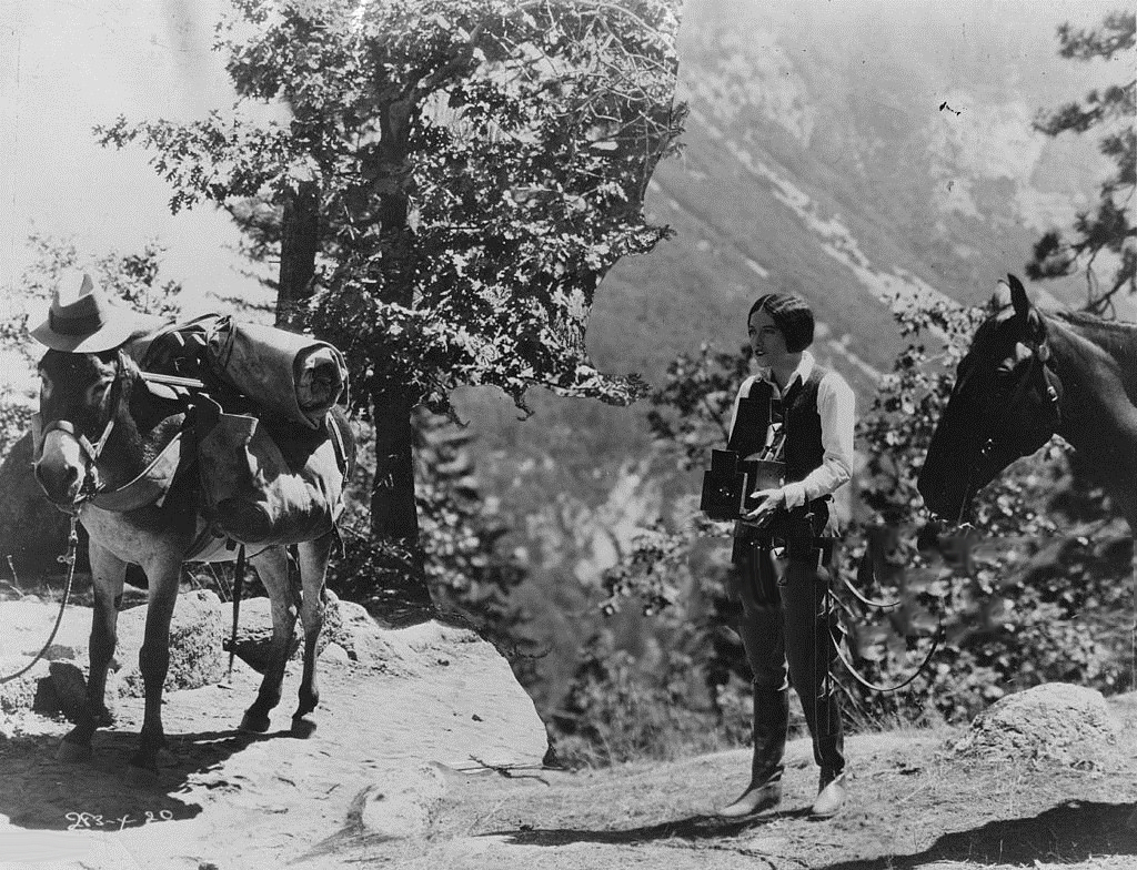 1927. On the set of 'The Understanding Heart.'