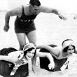 With coach Frank Holborrow and Dorothy Sebastian at Club Casa Del Mar in Santa Monica.