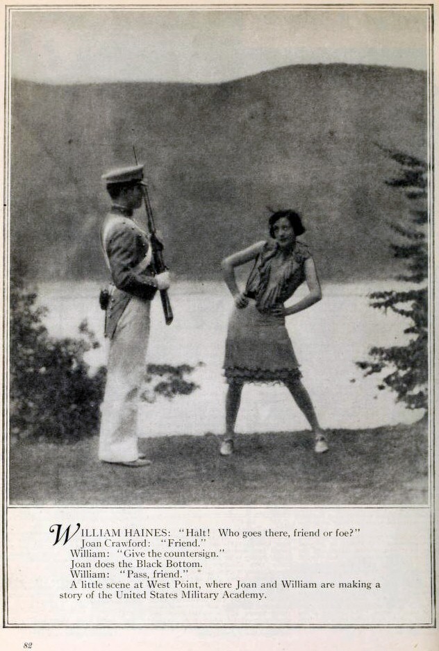 Page from the November 1927 'Photoplay' with a tease for the upcoming 'West Point.'