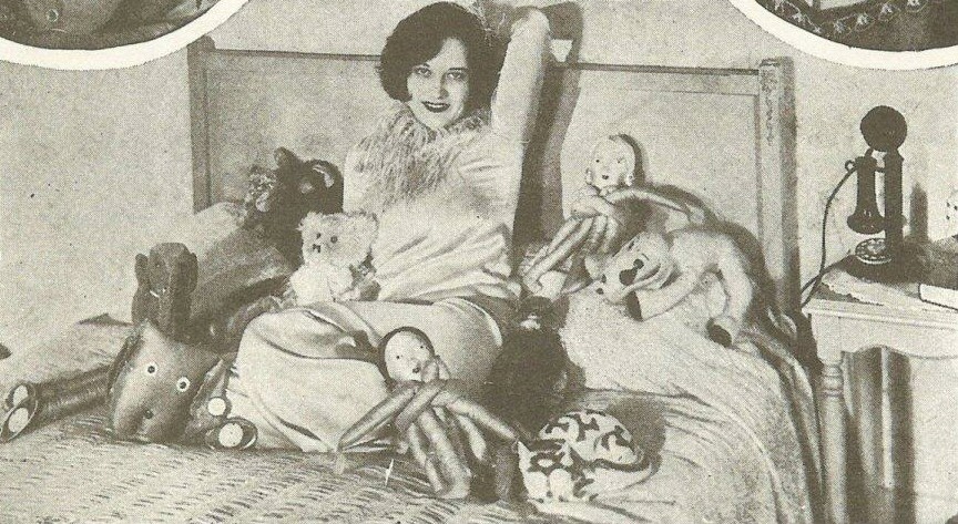 At home with dolls, from a 1927 'Picture Play' magazine.
