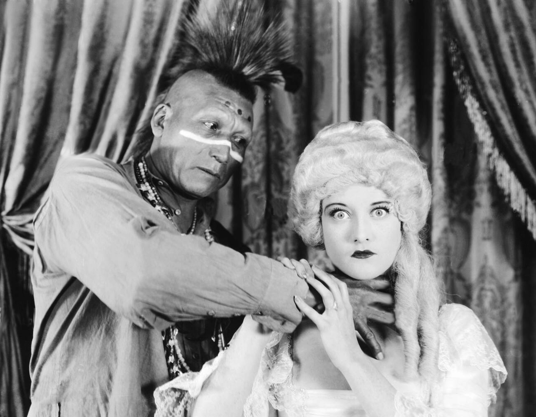 1927. 'Winners of the Wilderness' with Chief John Big Tree.