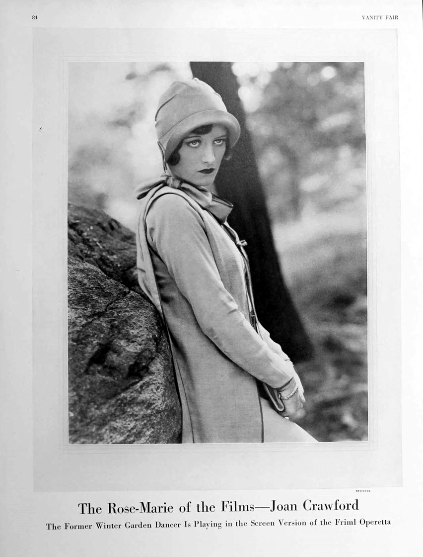 1928 page from 'Vanity Fair.' Photo by Steichen.