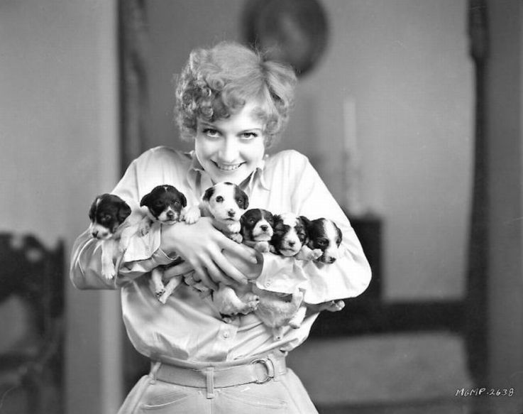 1928. On the set of 'Our Dancing Daughters.'