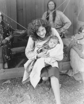 1928. On the set of 'Rose-Marie.'