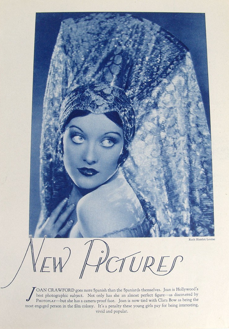 1928. Publicity for 'Tide of Empire' by Ruth Harriet Louise. In 'Photoplay' magazine.