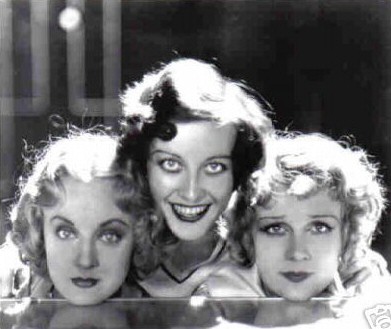 With Josephine Dunn, left, and Anita Page.