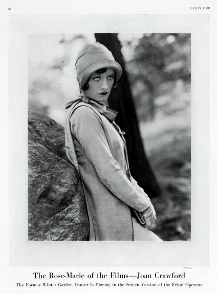 Page from 1928 'Vanity Fair' with photo shot by Steichen.