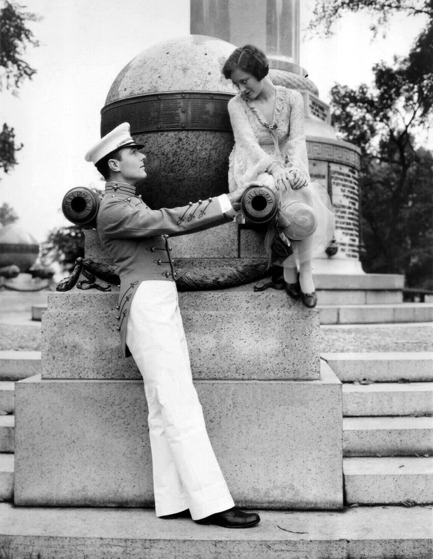 1928. 'West Point' publicity with William Haines.