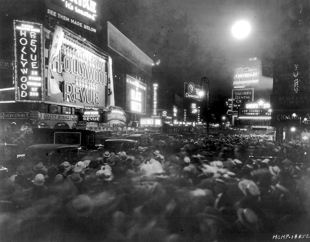 August 14, 1929. NYC premiere of 'Hollywood Revue of 1929' at the Astor Theatre.