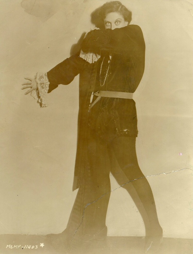 1929. Joan as Hamlet. Shot by Ruth Harriet Louise.