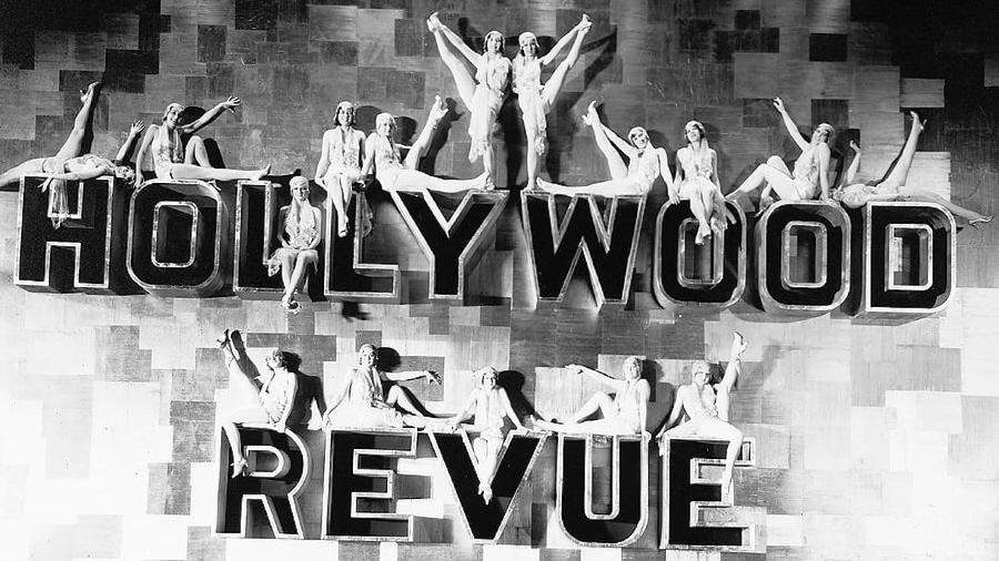 June 20, 1929. At the Grauman's Theater premiere of 'Hollywood Revue of 1929.'