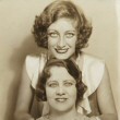 1929. With her mother.