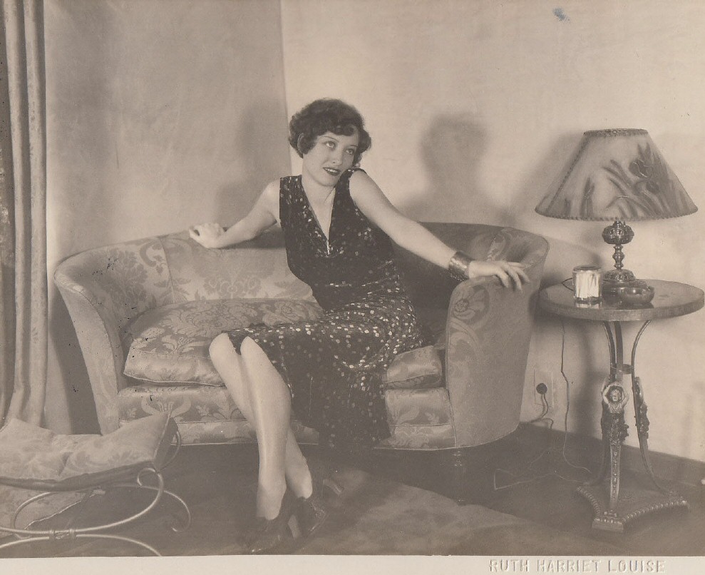 1929. Joan at home, shot by Ruth Harriet Louise.