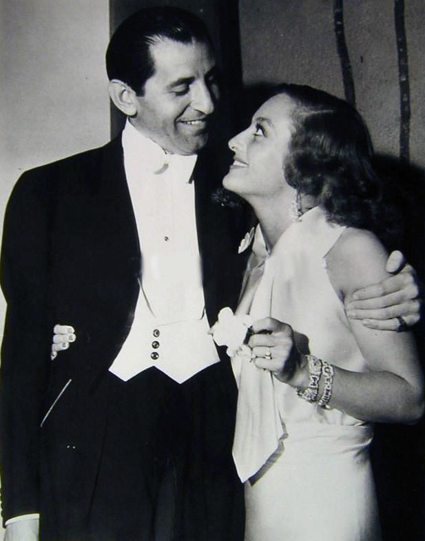 June 1933. With bandleader Abe Lyman.