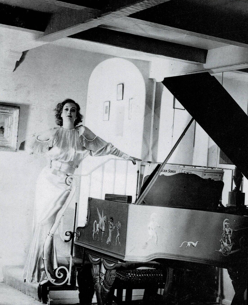 1933. Publicity at home shot by Hurrell.