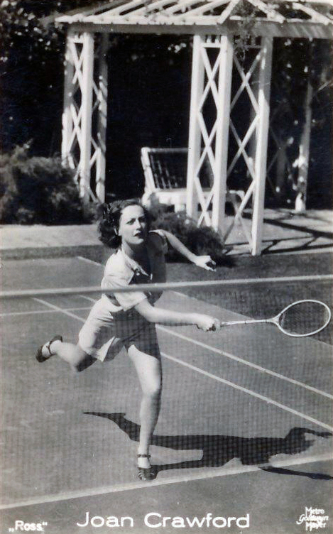 1936 playing badminton at home. Shot by Bud Graybill.