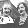 Circa 1931. Joan with Claudette Colbert.