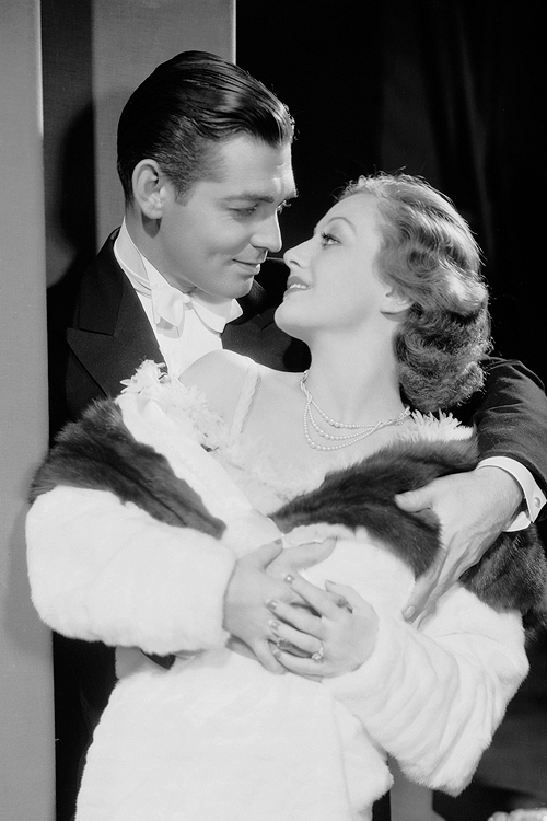 1931. 'Possessed' publicity with Clark Gable.