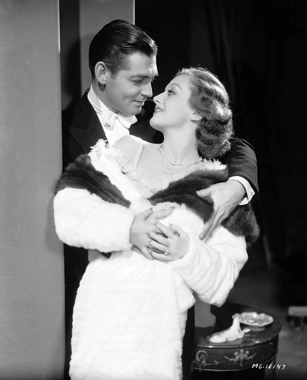 1931. 'Possessed' publicity with Clark Gable.