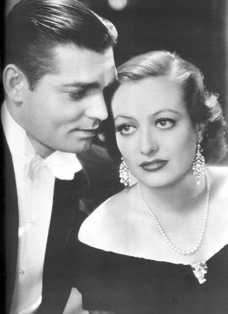 With Clark Gable.