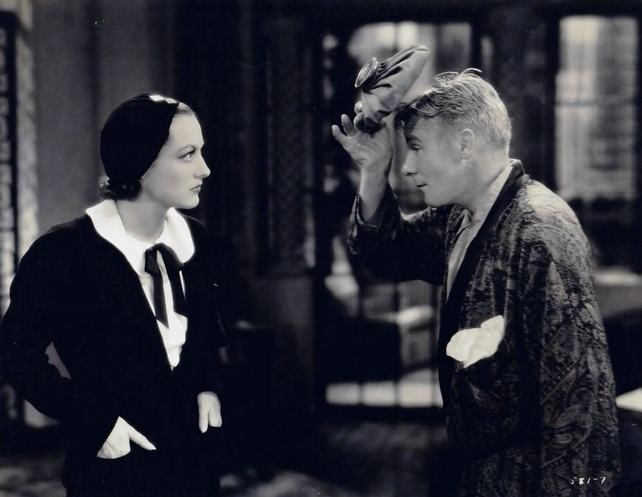 1931. A film still from 'Possessed' with Skeets Gallagher.