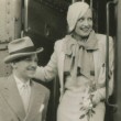 1932. Joan and Doug Jr. arriving back in California after their 'honeymoon' in Europe.