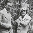 1932. In Chantilly, France, with husband Doug Fairbanks, Jr.