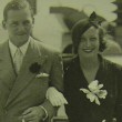 August 1932. With husband Doug Fairbanks, Jr., back in NYC after their European trip.