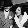 July 1932 at Victoria Station with husband Doug Fairbanks, Jr.