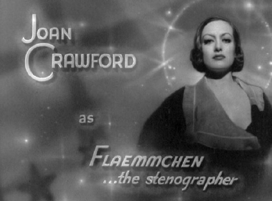 1932. 'Grand Hotel' screen credit for Joan.