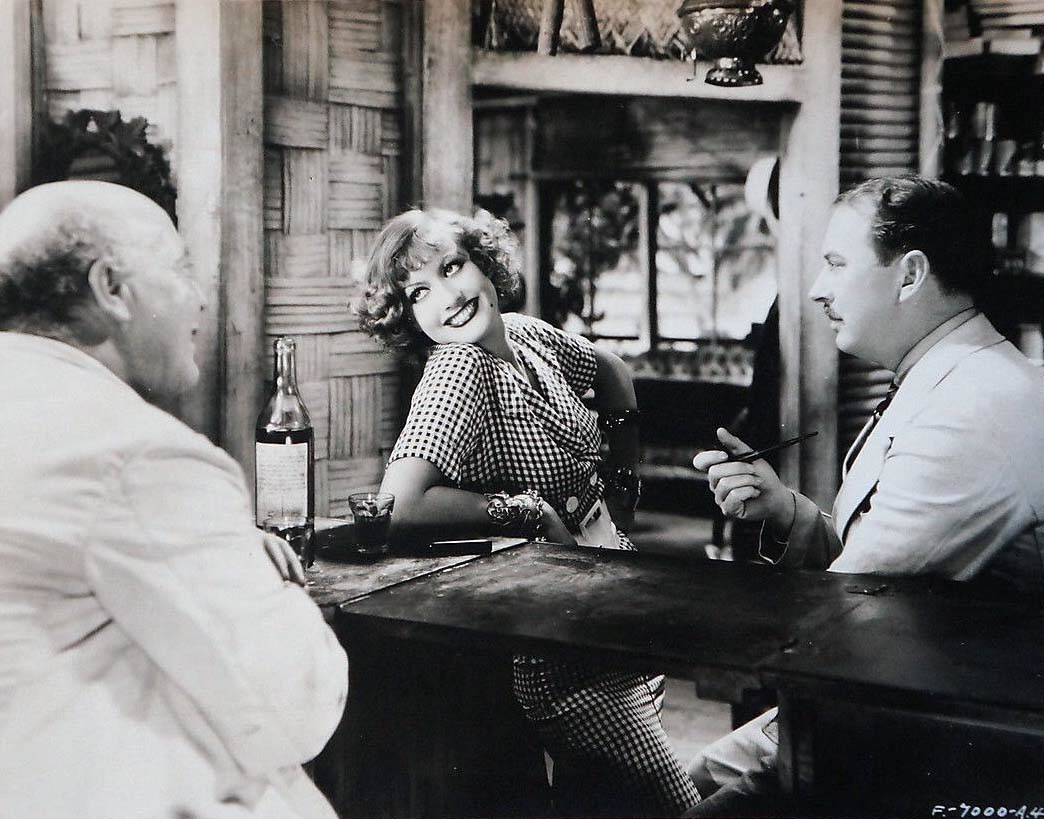 1932. 'Rain.' With Guy Kibbee, left, and Matt Moore.