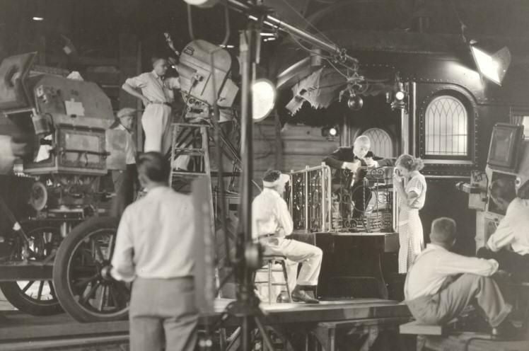 1931. On the set of 'Possessed.'