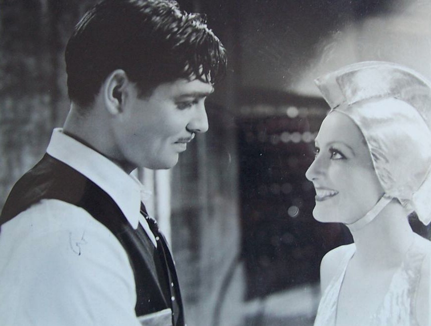 1933 film still from 'Dancing Lady,' with Clark Gable.