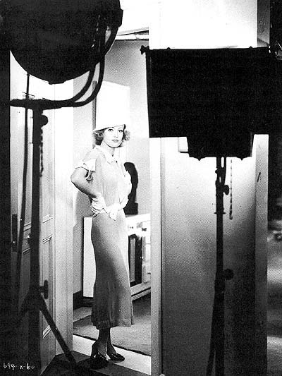 1933. On the set of 'Dancing Lady.'
