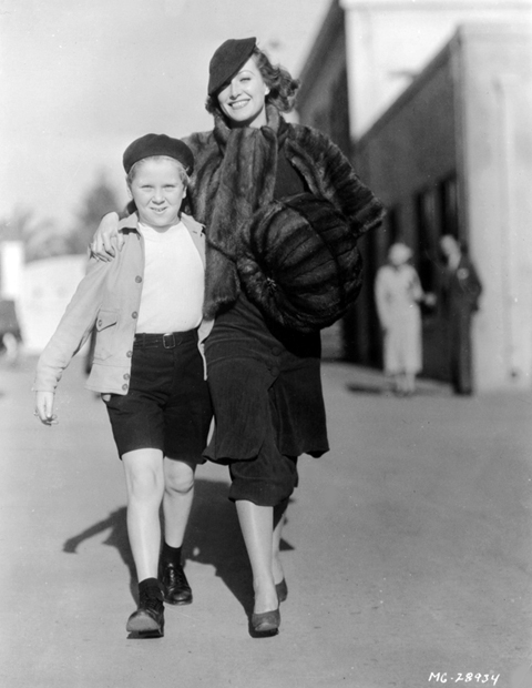 1933. On the MGM set with Jackie Cooper.