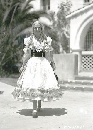 1933. On the set of 'Dancing Lady.'