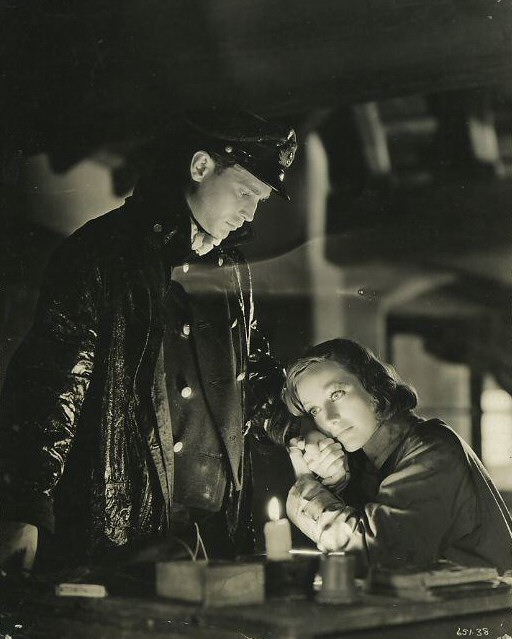 1933. Film still from 'Today We Live' with Franchot Tone.