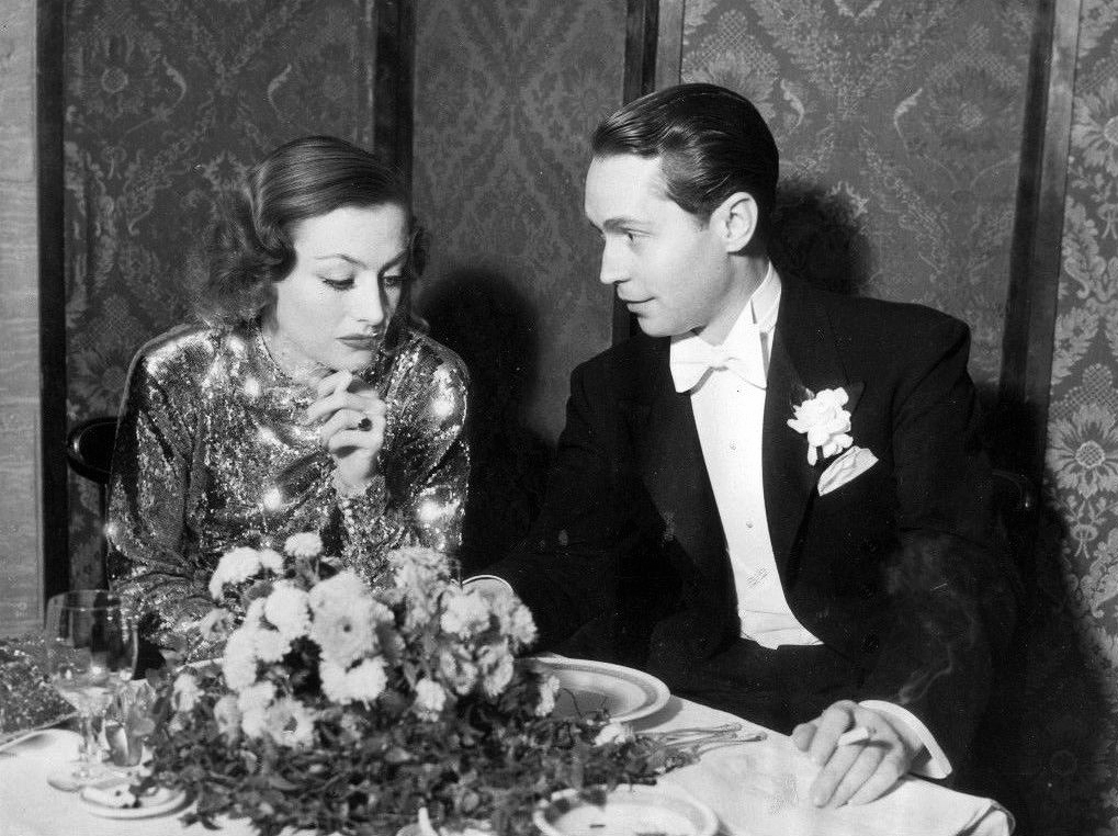 January 1934. At LA's Biltmore Hotel with Franchot Tone.