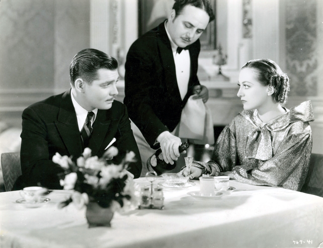 1934. 'Chained.' Film still with Clark Gable.