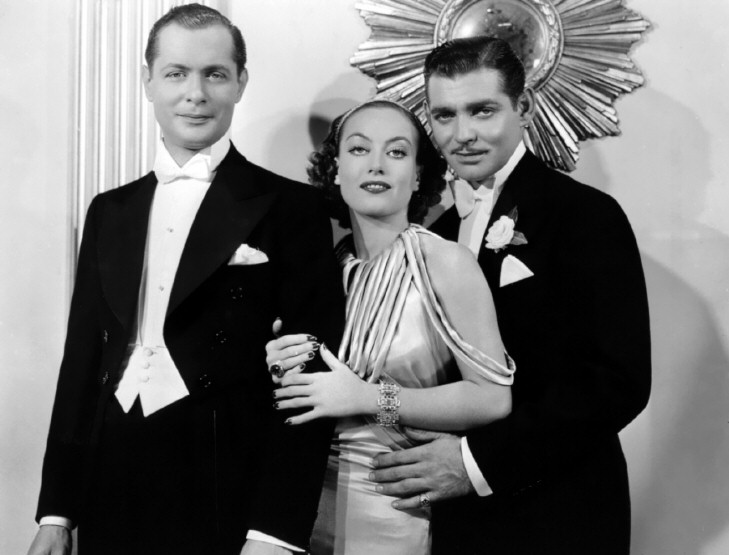 1934. 'Forsaking All Others.' With Robert Montgomery and Clark Gable.