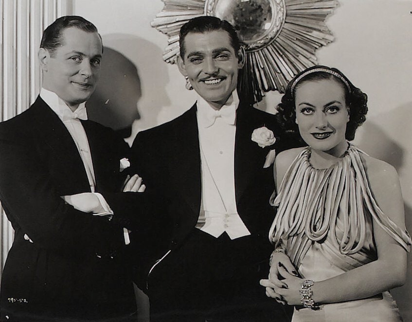 1934. 'Forsaking All Others.' With Robert Montgomery and Clark Gable.