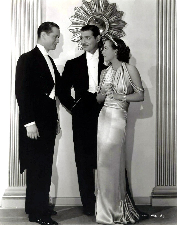 1934. 'Forsaking All Others.' With Robert Montgomery and Clark Gable.