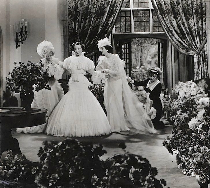 1934. 'Forsaking All Others.' With Billie Burke, left, and Rosalind Russell.