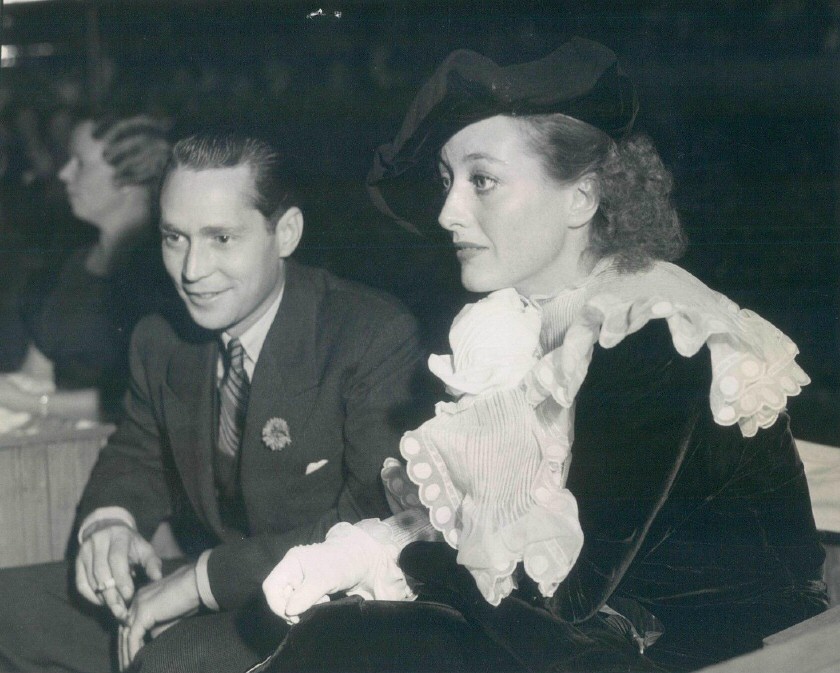 September 1934 at the Hollywood Bowl with Franchot Tone.