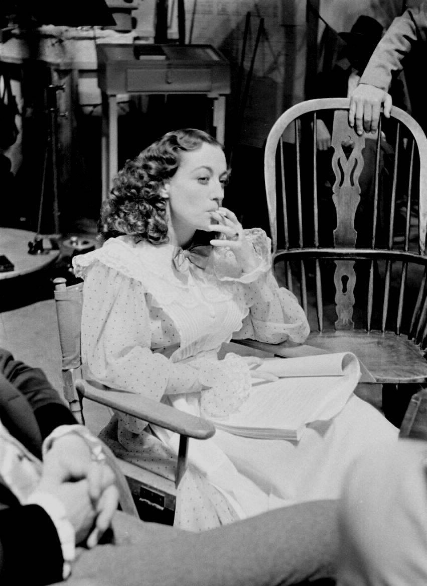 1936. On the set of 'The Gorgeous Hussy.'