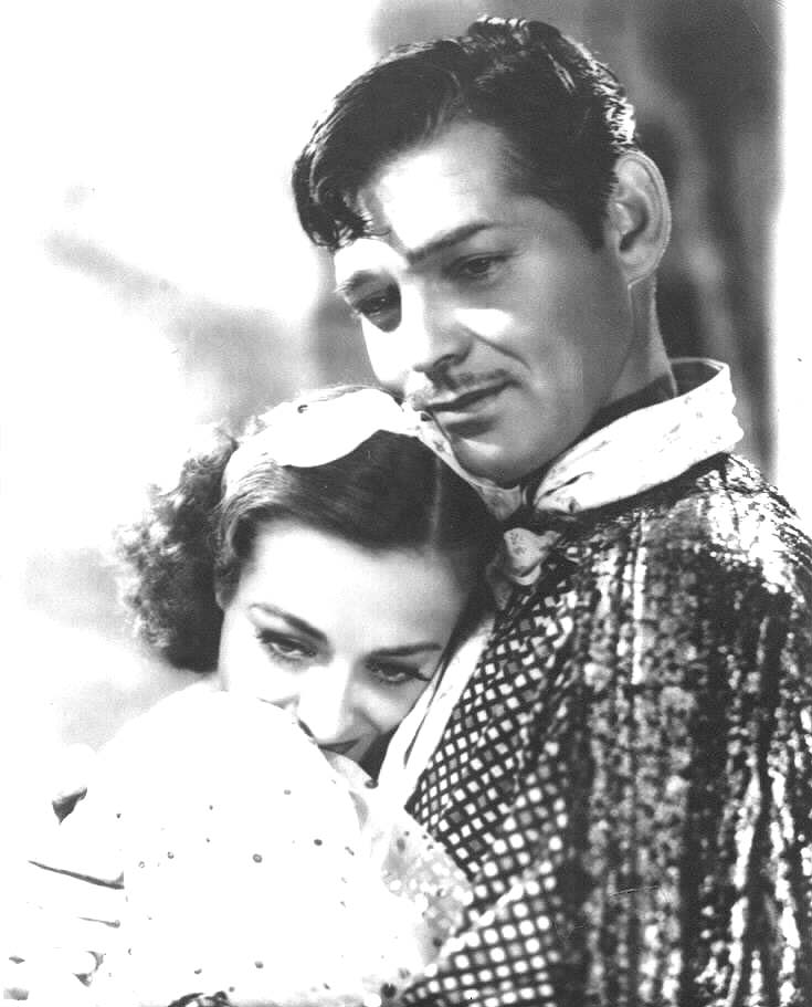 With Clark Gable.